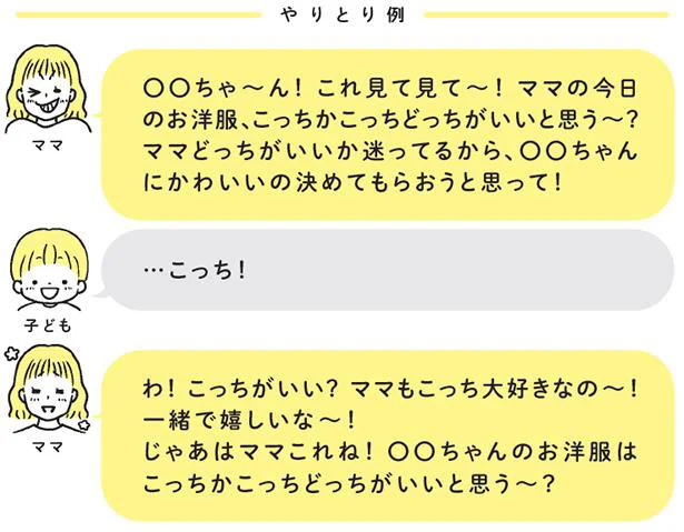 今日はキミがスタイリスト！ママの服、どれがいいかな～？
