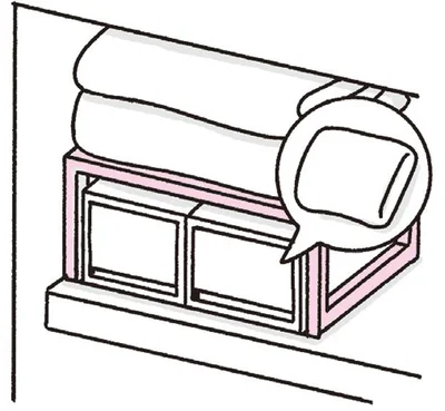 シーツや枕カバーは引き出し収納がおすすめ