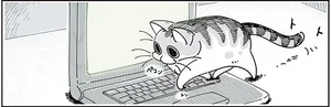 想像してほっこり！猫がパソコンに打った字／夜は猫といっしょ 2（7）