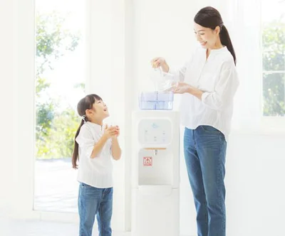 子どもたち自身でも気軽に水を汲むことができます