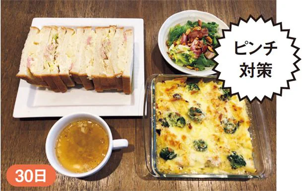 グラタンには冷凍肉と余り野菜を使用