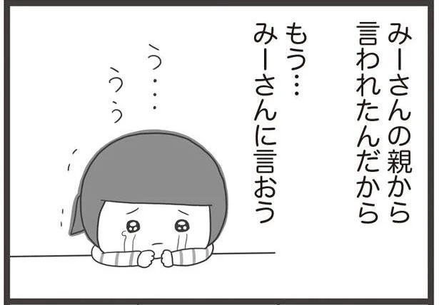 もう…みーさんに言おう