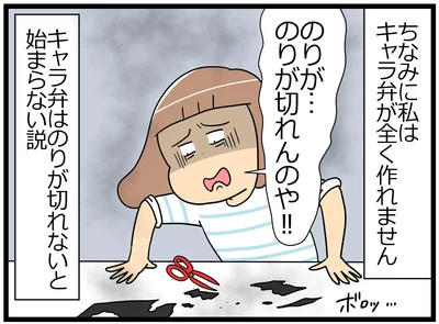 キャラ弁が全く作れません