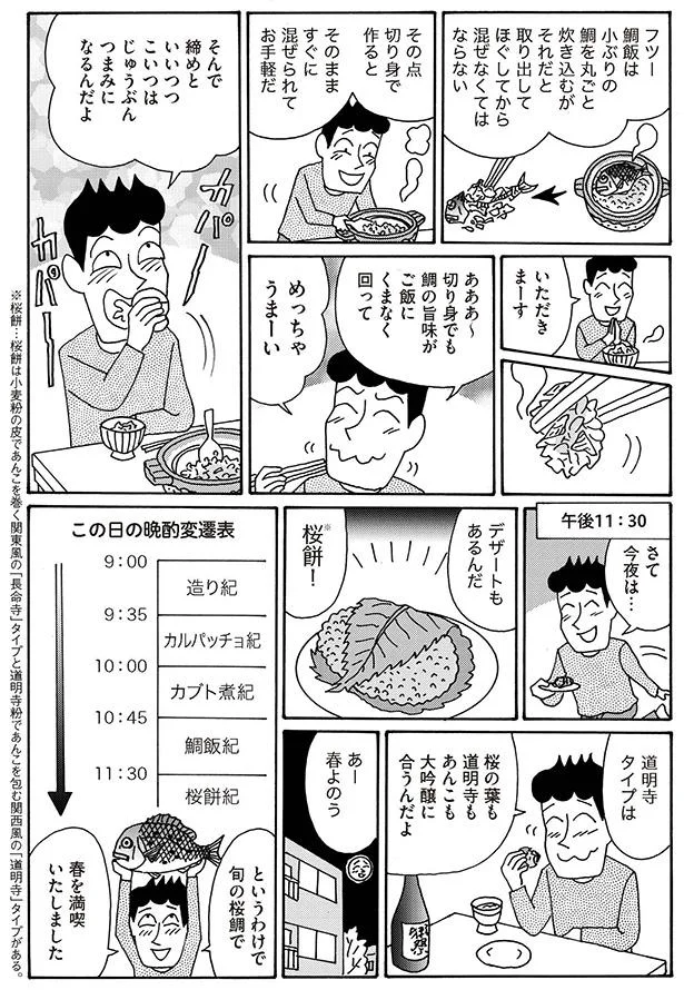 土鍋で炊いた鯛めし！