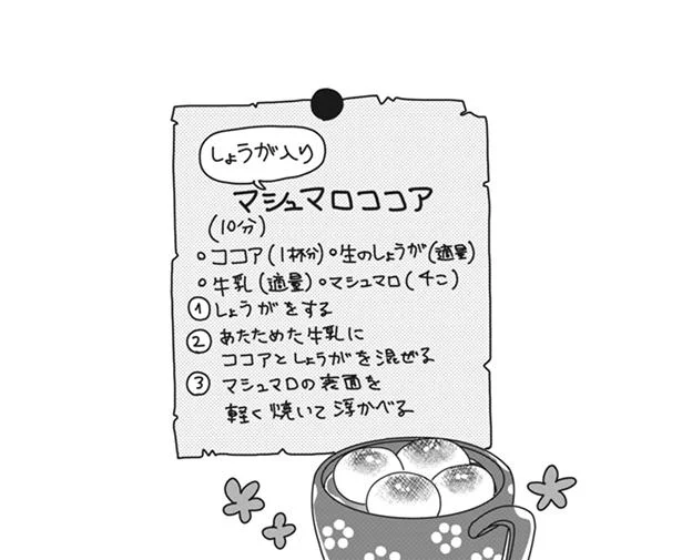 しょうが入りマシュマロココア