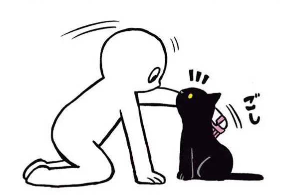 飼い主の顔が近づくたびに鼻チュー。うちの子の愛らしい勘違い／黒猫ろんと暮らしたら（15）