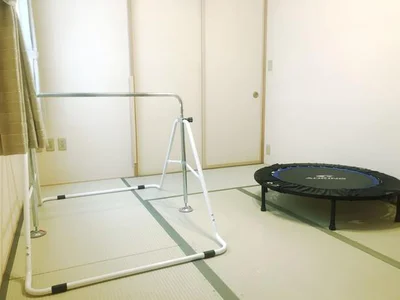 和室は息子のアスレチック広場