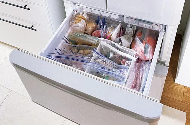 メインの冷凍室は肉、野菜、魚専用！
