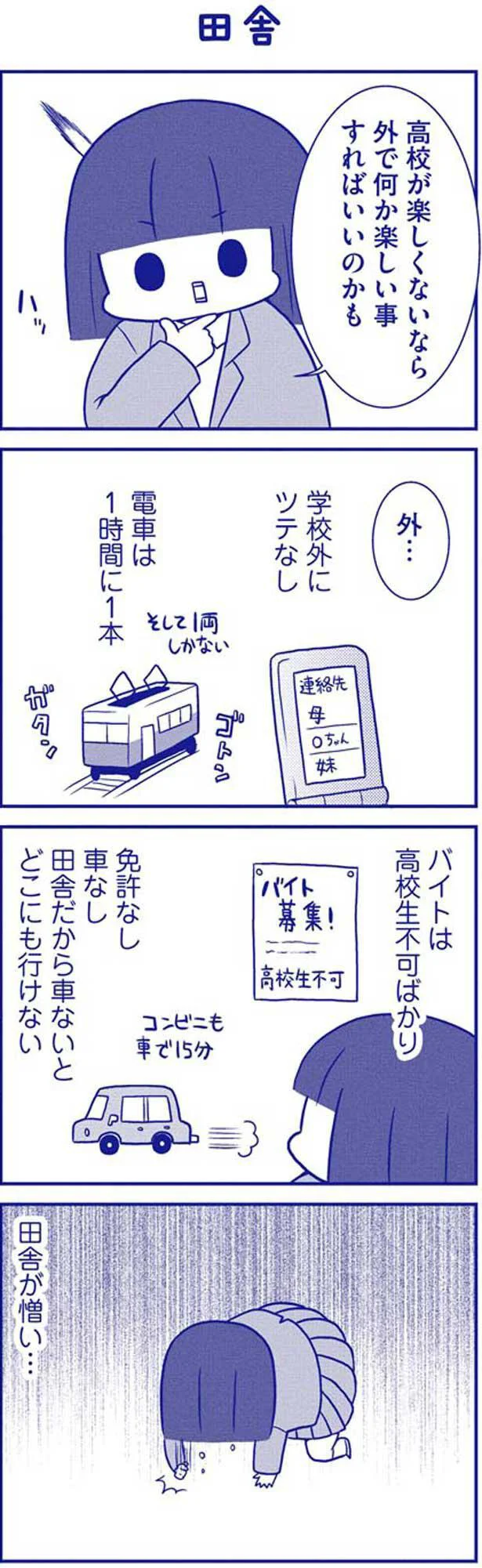 田舎が憎い…