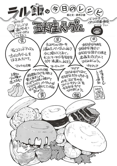 五大陸ベーグルのレシピ