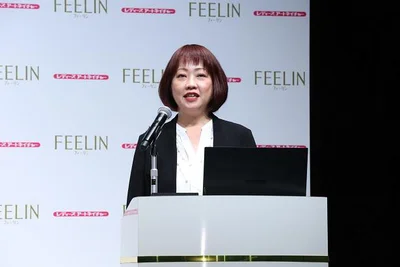 新商品「フィーリン」のヘアスタイルが素敵な商品開発部部長　福田麻理子氏