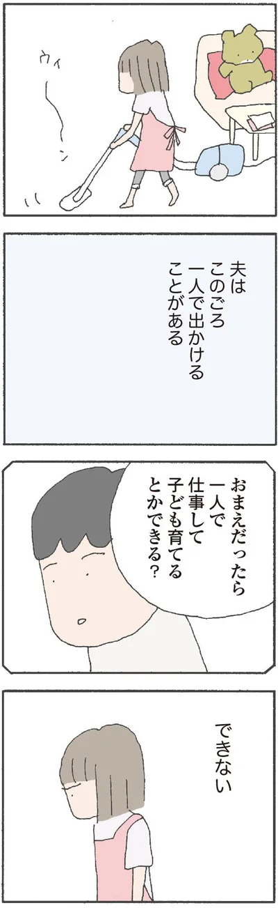 夫はこのごろ一人で出かける