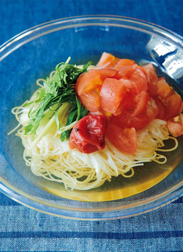 トマトぶっかけそうめん