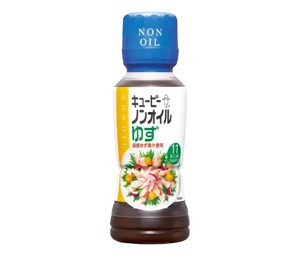 「キユーピー ノンオイルゆず」内容量180ml、216 円（税込み）