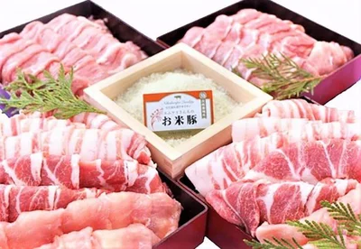 【宮崎県都城市】お米豚3.7kgセット  15000円