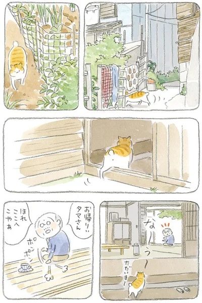 お帰りぃタマさん