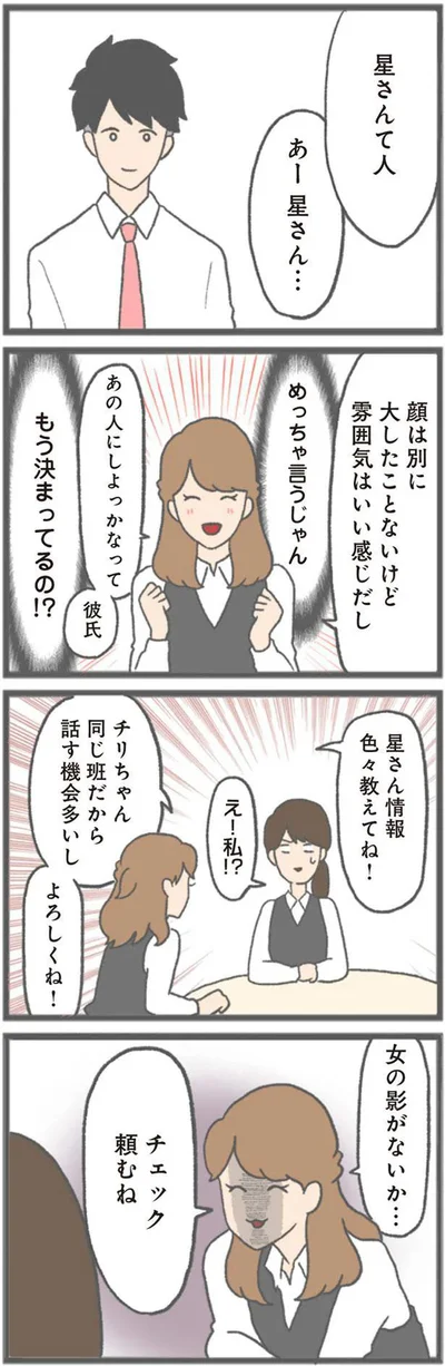 女の影がないか…チェック頼むね