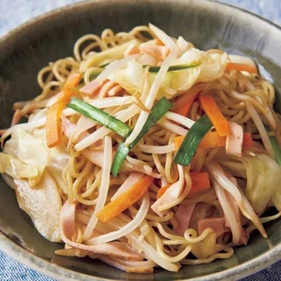 「野菜たっぷりレンチンあえ麺」