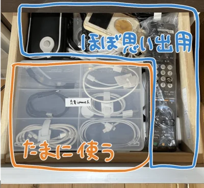使いたいものもすぐ取り出せるように