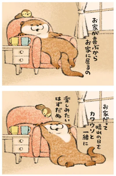 カワウソと一緒に楽しみたいはず