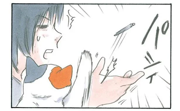 遊ばせてるつもりはない!持っていたペンに猫が…