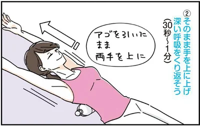 深い呼吸をくり返そう