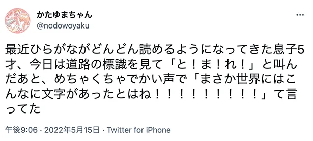 かたゆまちゃん(@nodowoyaku)のツイートより(画像2/14)