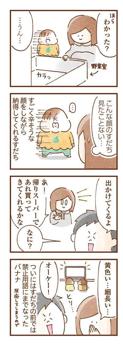 ついにすだちの前では禁止用語にまでなったバナナ