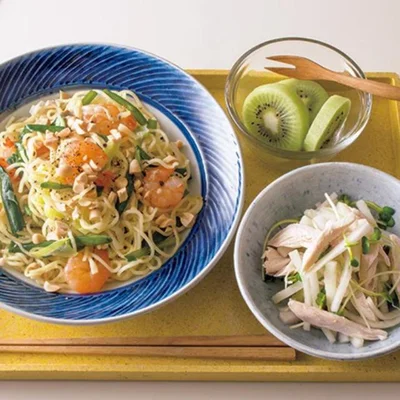 焼きそば用麺をレンジで調理「焼きそば献立」／時短献立レシピ（16/20）