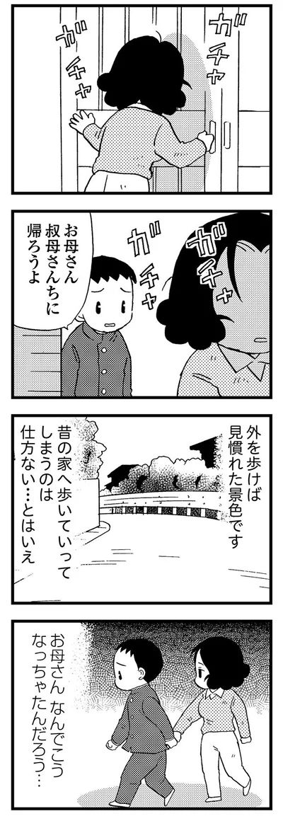 お母さん、帰ろうよ