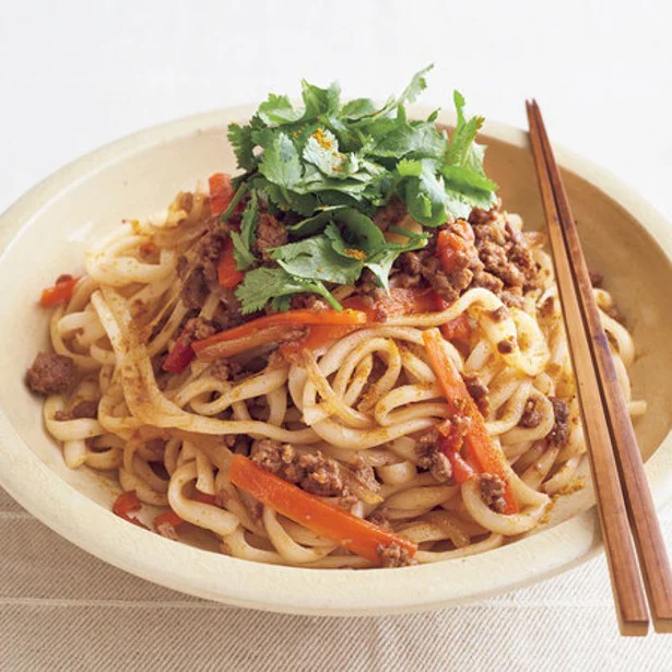 「牛肉のスパイシーあえ麺」 レタスクラブニュースより