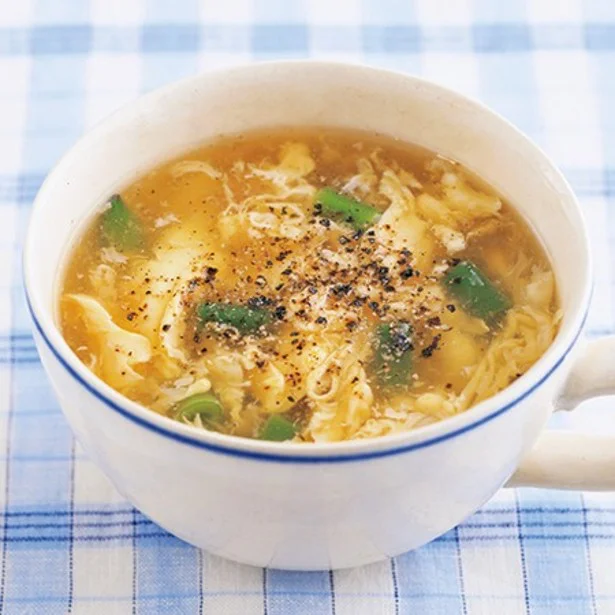 朝食におすすめ！ 5分でできるふわふわ卵のかきたまスープ
