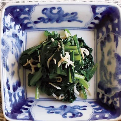 みずみずしい小松菜のアクセントに「小松菜のしらすあえ」／しらすを使った料理画像（6/20）