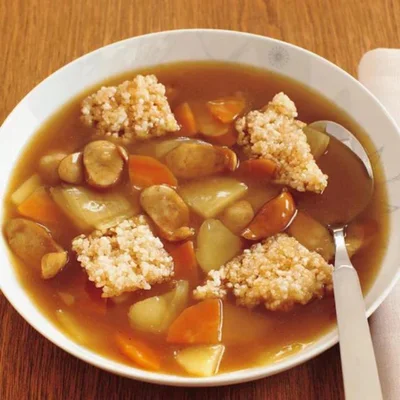 しょうゆがかくし味「和風カレーおこげスープ」／じゃがいも×ウインナーのレシピ（23/30）