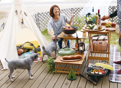 【写真を見る】手ごろな大きさなので、いつでもどこでもBBQをスタート！