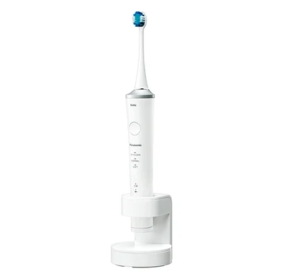 音波振動ハブラシ（電動歯ブラシ）ドルツ EW-DP35横方向の細かい振動を加える「ヨコ磨き」と、縦方向の振動を加える「タタキ磨き」で、歯周ポケットと歯間の汚れにアプローチ。￥28,000（編集部調べ） 