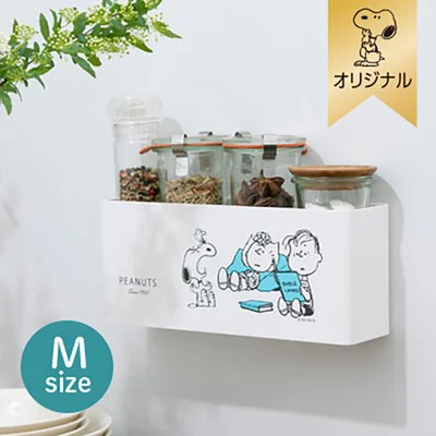 「【おかいものSNOOPY】マグネット収納ケース Mサイズ」(2145円)※サイズ：約24.5×D7.2×H10.5センチ