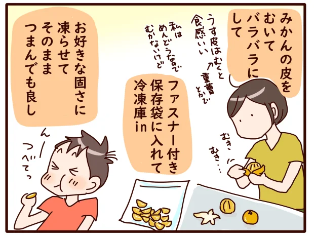 暑い夏に食べたい冷凍みかん