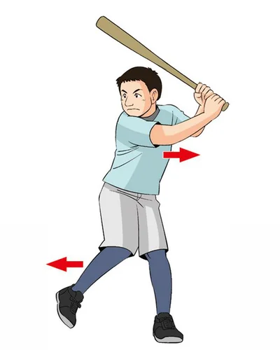 足をステップ