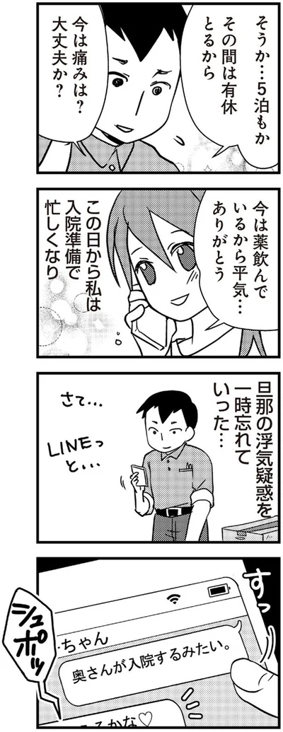 奥さんが入院するみたい