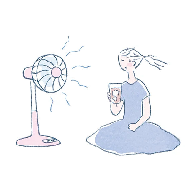 ふわっとやわらかな風を浴びるのが好きな人は、エアコンに扇風機を併用するのがおすすめ。