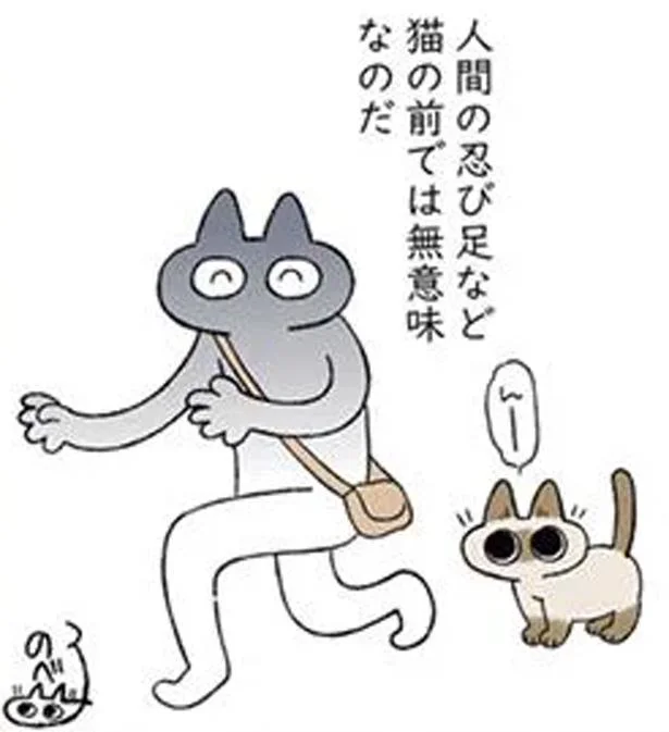 忍び足など猫の前では無意味