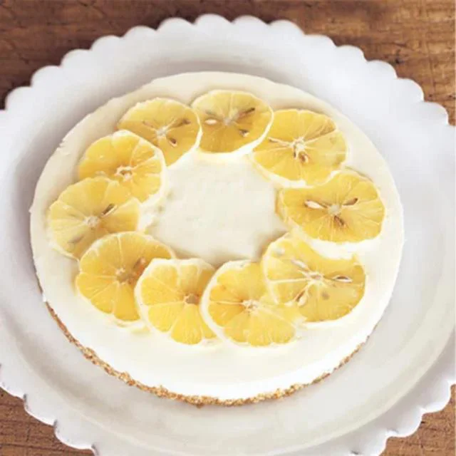 「レモンヨーグルトのレアチーズケーキ」／ヨーグルトを使ったレシピ（28/ 30）