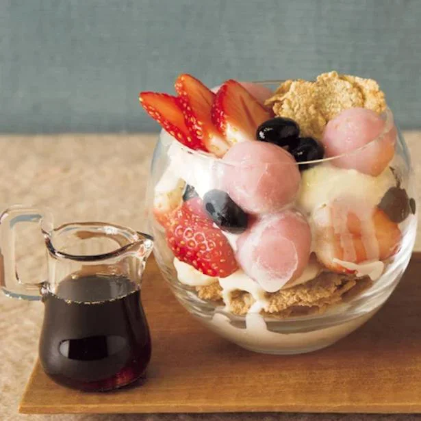 いちご白玉パフェ／白玉のアイデアレシピ（4/30）