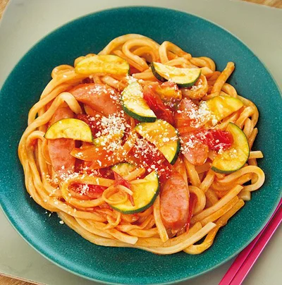 ナポリタン風焼きうどん