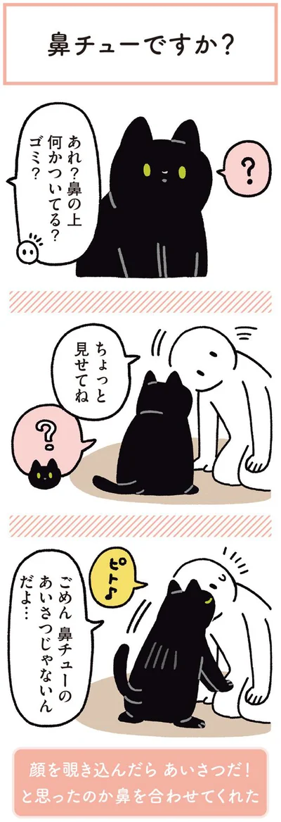 鼻チューのあいさつじゃないんだよ…