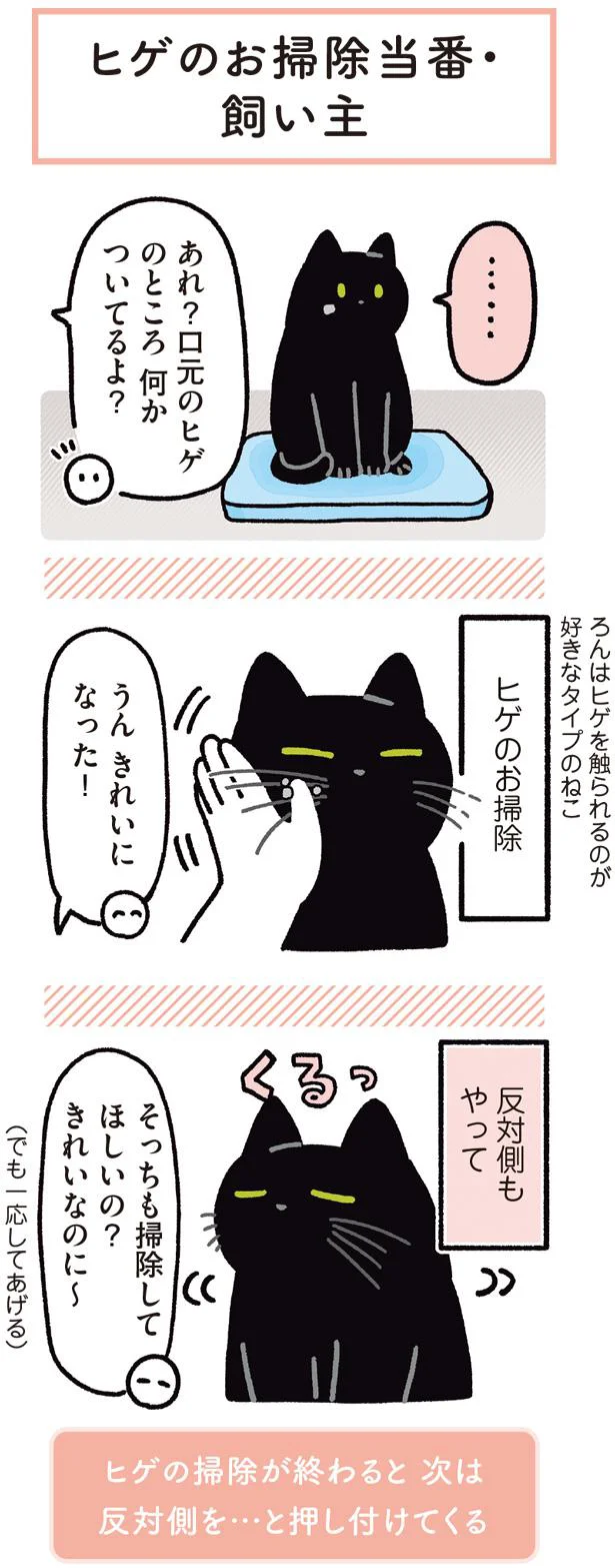 ヒゲのお掃除