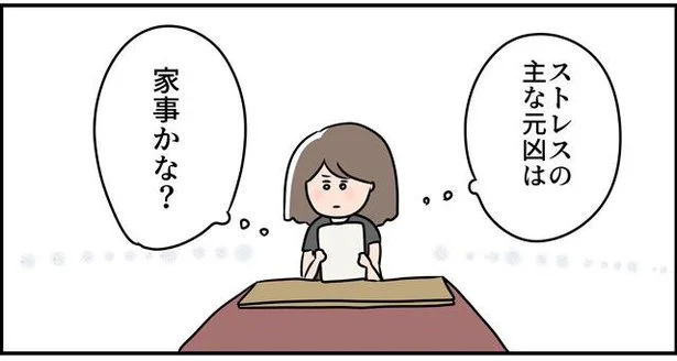 ストレスの主な元凶は家事かな?