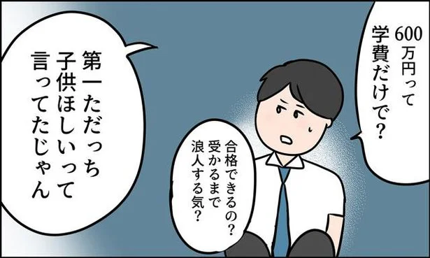 600万円って学費だけで？受かるまで浪人する気なの？