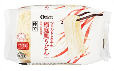 「つるんとしなやか稲庭風うどん 3食入」(西友)